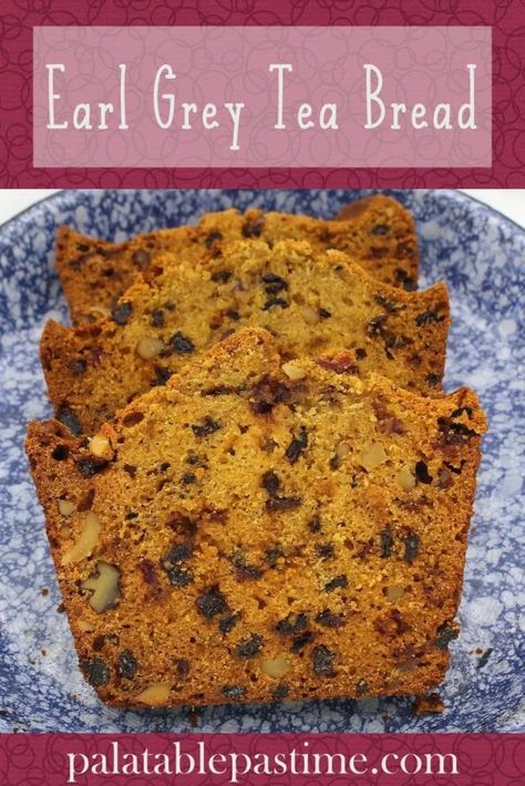 Earl Grey Tea Bread – Palatable Pastime Palatable Pastime Irish Brown Bread, Irish Bread, Butter Sugar Cookies, Tea Cakes Recipes, Tea Bread, Loaf Cakes, British Tea, English Breakfast Tea, Tea Eggs