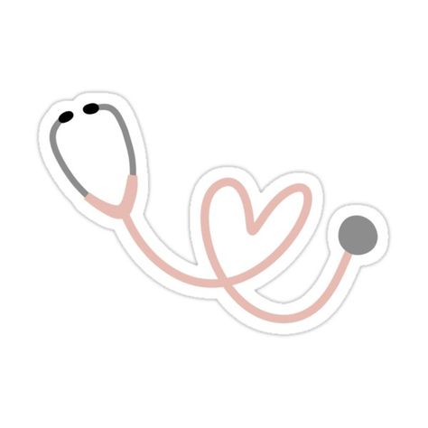 Decorate laptops, Hydro Flasks, cars and more with removable kiss-cut, vinyl decal stickers. Glossy, matte, and transparent options in various sizes. Super durable and water-resistant. pastel pink heart stethoscope Stethoscope Sticker, Pink Stethoscope, Lung Sounds, Doctor Stickers, Medical Stickers, Stethoscope Heart, Heart Stethoscope, Medical Quotes, Medical Wallpaper