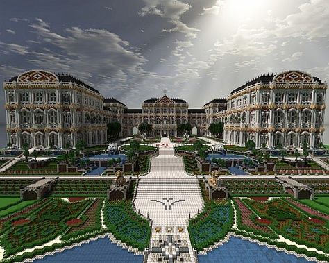 [Glaciem] - Imperial Palace of Castaire Minecraft Project Minecraft Palace, Minecraft Rooms, Minecraft Temple, Garden Minecraft, Korean Manhwa, Minecraft Mansion, Bangunan Minecraft, Easy Minecraft Houses, Minecraft Castle