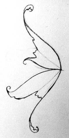 Fairy Wings Drawing, Fairy Sketch, Tato Salib, Fairy Drawings, Wings Drawing, Wing Tattoo, Beautiful Fairy, Wings Art, Fairy Tattoo