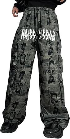 SHENHE Men's Camo Cargo Pants Wide Leg Star Print Baggy Loose Army Pants Streetwear Cargo Pants Wide Leg, Army Pants, Pants Streetwear, Camo Cargo Pants, Fall 24, Pants Wide Leg, Star Print, Cargo Pants, Camo