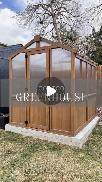 Nicole Pankopp | DIY + Home Renovations on Instagram: "I decided to give the Costco greenhouse a try…I love it!!
.
I can’t wait to grow lots of fruits, veggies and herbs in here with my boys!
.
.
#greenhouse #greenhouselife #greenhouses #gardening #newgardener #doityourself" Costco Greenhouse, Cedar Greenhouse, My Bo, Cozy Sitting Area, Yard Furniture, Greenhouse Shed, Greenhouse Interiors, Garden Storage Shed, Backyard Greenhouse