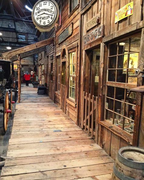 Experience the old west of Colorado! From the boardwalk to the blacksmith shop Ghost Town Museum in Colorado Springs is a great family indoor experience! Old Western Towns, Old West Town, Western Saloon, The Blacksmith, Building Front, West Town, Western Town, Wilde Westen, Blacksmith Shop