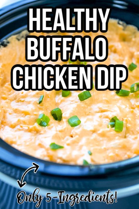 Buffalo Chicken Healthy, Healthy Buffalo Chicken Dip Recipes, Chicken Dips Crockpot, Healthy Buffalo Chicken Dip, Buffalo Chicken Dip Crock Pot, Crockpot Buffalo Chicken, Crock Pot Dips, Chicken Dip Recipe, Dip Easy