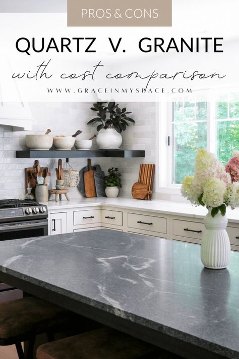 Popular Granite Countertops, Cost Of Granite Countertops, Concrete Countertops White Cabinets, Concrete Countertops Over Laminate, Concrete Countertops Kitchen Diy, Concrete Countertops Bathroom, Countertop Choices, Concrete Countertops White, Concrete Countertops Outdoor