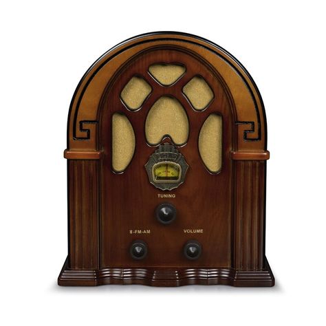 Crosley Radio, Speaker Grill, Cool Bluetooth Speakers, Radio Vintage, Retro Radio, Antique Radio, Old Radios, Radio Clock, Cabinet Styles