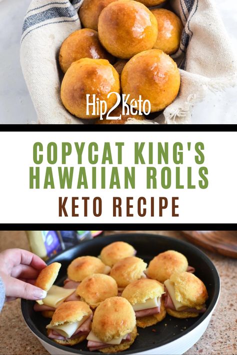 Keto Dinner Rolls, King Hawaiian Rolls, Sweet Dinner Rolls, Keto Cinnamon Rolls, Delicious Low Carb Recipes, Low Carb Low Fat Recipes, Low Carb Recipe, Low Carb Low Sugar, Hawaiian Rolls