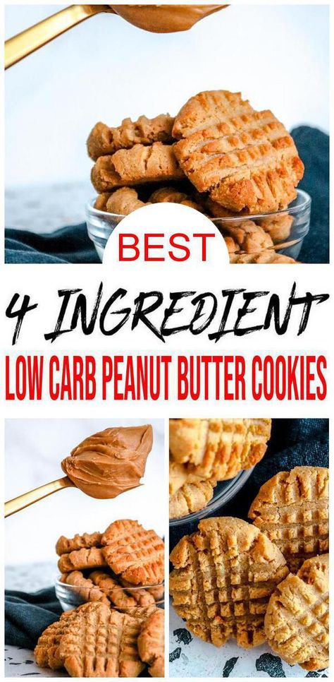 {Keto Cookies} BEST low carb 4 ingredient peanut butter cookie recipe. Tasty & delish gluten free cookie recipes to please any crowd. Gluten free 4 ingredient cookies w/ peanut butter & almond flour cookies for ketogenic diet. Gluten free baking w/ easy peanut butter cookies idea. Almond flour gluten free cookie recipe. Gluten free cookies for quick breakfast cookies, snacks, desserts or party food. Oven baked peanut butter cookies. Get ready to make best 4 ingredient peanut butter cookies Best Keto Cookies, Sugar Free Peanut Butter Cookies, Low Carb Peanut Butter Cookies, Butter Cookie Recipe Easy, Gluten Free Peanut Butter Cookies, Keto Peanut Butter Cookies, Keto Cookie Recipes, Easy Peanut Butter Cookies, Gluten Free Cookie Recipes