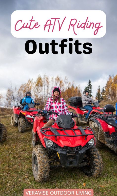 Cute ATV Riding Outfits to buy for your next off road adventure • Youth & Kids Cute Helmet • Handmade cute ATV Tshirt • Colorful ATV Goggles with Detacheable Facemask Sand Dunes Outfit Riding, Side By Side Riding Outfit, Cute Atv Riding Outfit, Trail Riding Outfit, Atv Riding Outfit Vacation, Atv Riding Outfit, Cute Riding Outfits, Sand Dunes Outfit, Outfits To Buy