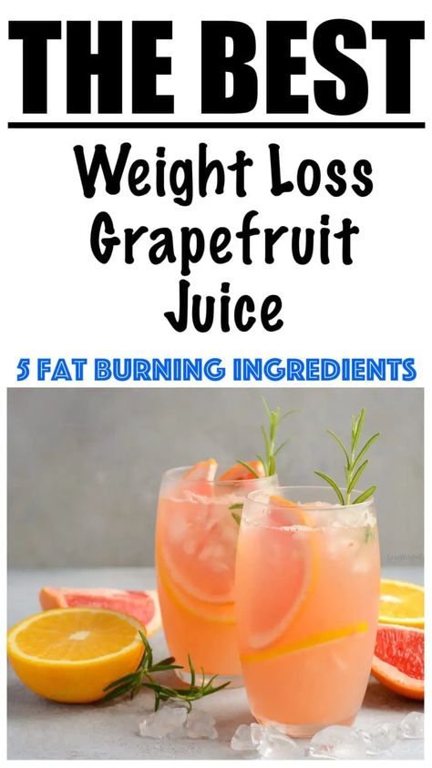 Low Calorie Weight Loss Grapefruit Juice Recipe Grapefruit Juice Recipe, Smoothies Vegan, Liv Pure, Smoothies Recipes, Juice Diet, Juice Fast, Belly Fat Burner Drink, Fat Loss Drinks, Fat Burner Drinks