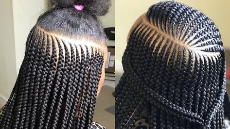 She Paid 1,000$ For This 3 Layer Feed In Braid Style! Very Detailed Tutorial [Video] - https://blackhairinformation.com/video-gallery/she-paid-1000-for-this-3-layer-feed-in-braid-style-very-detailed-tutorial-video/ Layer Feed In Braids, Layer Feed, Protective Braids, French Braid Ponytail, Feed In Braids, Feed In Braids Hairstyles, Feed In Braid, Box Braids Styling, Braid Tutorial