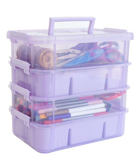 The Everything Mary Four Tray is the perfect storage solution for all your crafting needs Constructed from high - quality, durable plastic, this organizer box features four trays that provide ample space for all your supplies Each tray is spacious enough to accommodate a variety of items such as art supplies, craft tools, sewing materials, tackle, and more The secure latch keeps everything safely in place, and the handle makes it easy to carry the box wherever you go12 x 984 x 708High Quality Craft Storage - This This Everything Mary craft storage container is constructed with strong, durable polypropylene for long - lasting use Our four - tray stackable plastic storage container has a lid for easy carry and snaps closed to keep small items inside stored, so you can enjoy using it for year Portable Craft Storage, Homeschool Storage, Sewing Supplies Organization, Craft Storage Containers, Craft Supply Storage, Sewing Materials, Arts And Crafts Storage, House Organization, Art Supply Organization