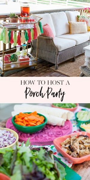 Porch Party Food, Party Ideas Outdoor, Hosting Gift, Outdoor Party Ideas, Summer Hosting, Hosting Holiday Party, Porch Party, Porch Parties, Jenny Cookies