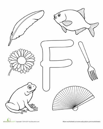 Worksheets: F Is For... Shark Worksheet, Rainbow Worksheet, F Worksheet, Letter F Craft, The Letter F, Letter Crafts, Preschool Alphabet, Consonant Blends, Letter Sound