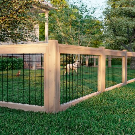 Fences For Corner Houses, Pony Fence Ideas, Cowboy Fence Ideas, Diy Wire Fence How To Build, Different Fence Styles, Midcentury Fence, Small Backyard Fence Ideas, Affordable Privacy Fence, Diy Temporary Fence