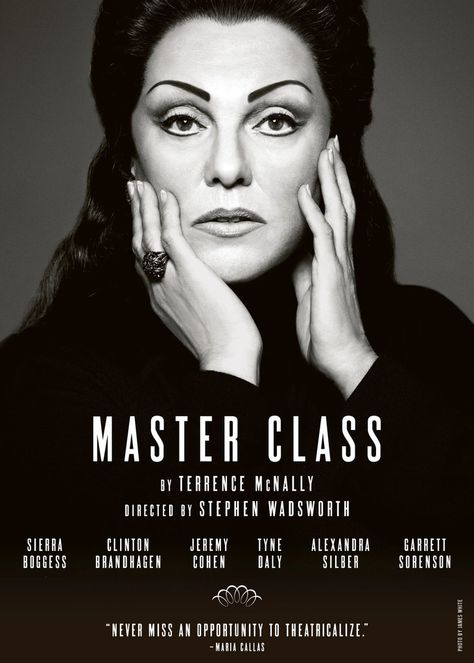 Master Class Classes Poster, Tyne Daly, Cagney And Lacey, Singing Classes, Broadway Posters, Broadway Tickets, Patti Lupone, Class Poster, Acting Class