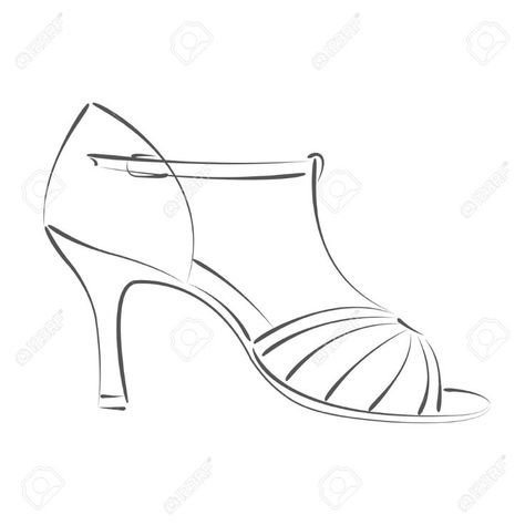 Design Shoes Drawing, Dance Art Drawing, Danza Latina, Dance Tattoo, Shoe Tattoos, Salsa Dance Shoes, Salsa Shoes, Dancing Drawings, Shoe Sketches