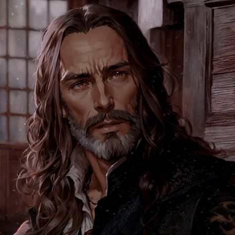 Men With Grey Hair, Fantasy Wizard, Dnd Dragons, Fantasy Stuff, Character Inspiration Male, Roleplay Characters, Human Male, Fantasy Castle, Dungeons And Dragons Characters