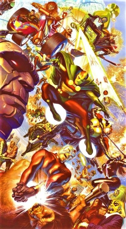 Orion Dc Art, Jack Kirby New Gods, Dc New Gods, Alex Ross Wallpaper, New Gods Dc, Mister Miracle, Dc Comics Wallpaper, Alex Ross, Arte Dc Comics