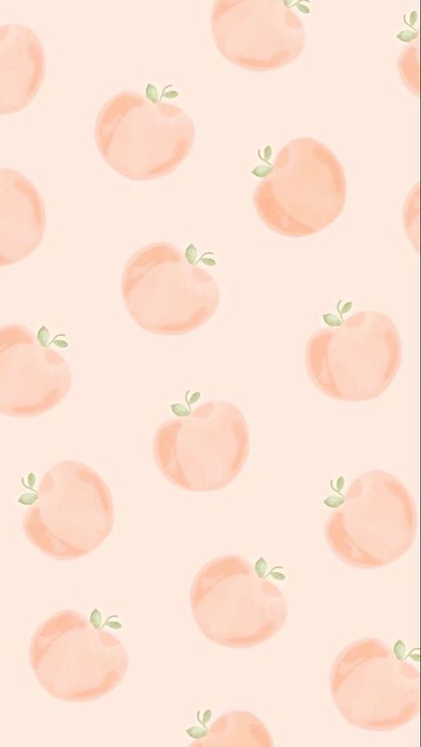 Peach Wallpaper Aesthetic Plain, Mango Background Aesthetic, Peach Homescreen, Peaches Background, Peachy Pink Wallpaper, Peach Things, Peaches Wallpaper, Summer Prints Wallpaper, Peach Wallpaper