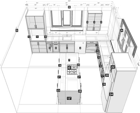 Share the product of your hard work with friends and family by sharing your 3D Kitchen Designer file. Kitchen Dimensions Standard, Kitchen Layout Drawing, Wet Kitchen Design, Single Wall Kitchen Layout, Kitchen Deisgn, Kitchen Blueprints, Kitchen Plans Layout, Kitchen Design Program, Single Wall Kitchen