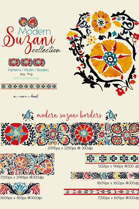 Modern Suzani collection - Siteoutsite Suzani Fabric Pattern, Suzani Pattern Design, Suzani Embroidery Motifs, Modern Textiles Patterns, Suzani Pattern, Suzani Embroidery, Suzani Fabric, Modern Textiles, Deco Pattern