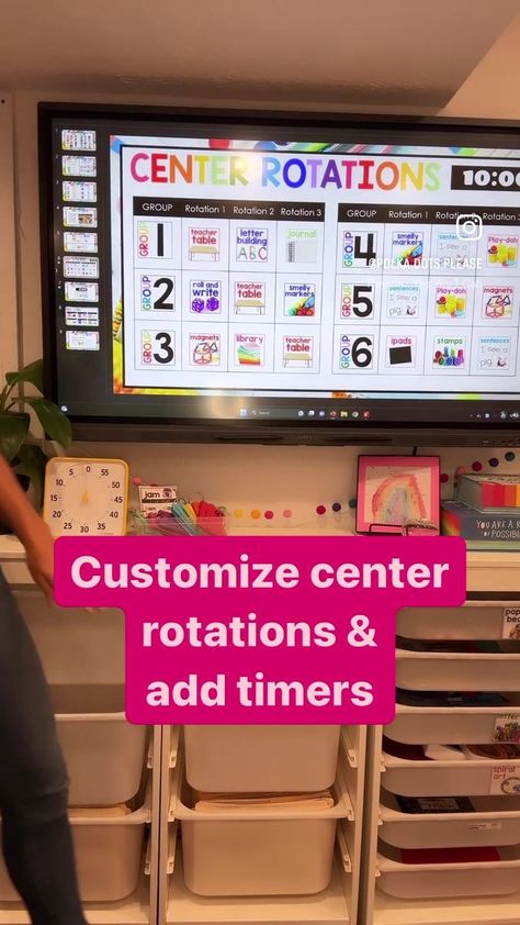 Digital Rotation Boards | student, mathematics, photograph, video recording | Looking for the easiest way to organize your centers and rotation chart ALL YEAR? This set of Digital Rotation Boards is it! 🤩 💗 Simply display the... | By Polka Dots Please | Facebook Center Rotation Charts, Student Information Sheet, Jelly Donut, Center Rotations, Table Markers, Spiral Art, Letter To Teacher, Photograph Video, Student Information