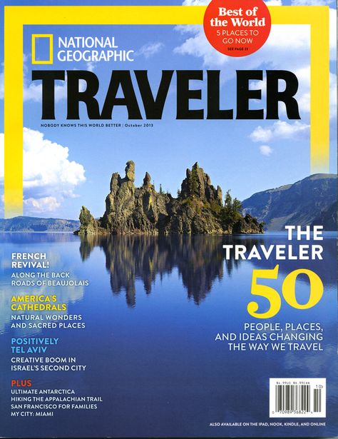 Each issue of National Geographic Traveler features superb photography, lively stories and features and a wide range of practical travel advice. Description from allpdfmags.net. I searched for this on bing.com/images Travel Magazine Cover, Travel Magazine Design, Travel Magazine Layout, Magazine Cover Layout, Magazine Cover Ideas, Magazine Design Cover, 잡지 레이아웃, National Geographic Magazine, Magazine Layout Design