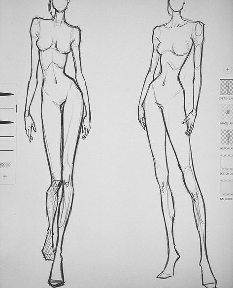 Bringing Imagination to Life in Fashion Fashion Designing Model Sketch, Fashion Design Sketches Body Models, Sewing Model Drawing, Model Body Draw Reference, Fashion Illustration Mannequin, Model Art Drawing Fashion Sketches, Fashion Anatomy Sketches, Fashion Pose Reference Figure Drawing, Fashion Drawing Poses