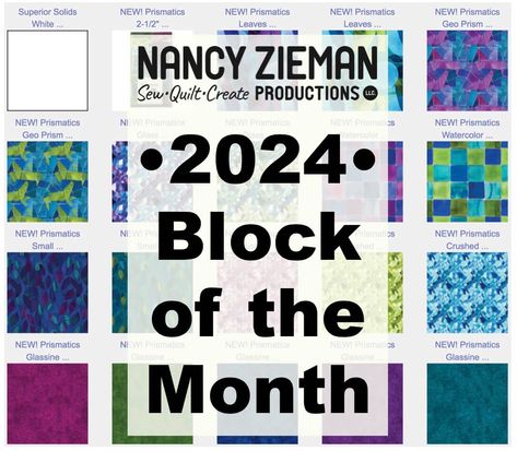 Quilt Block Of The Month, Nancy Zieman, Triangle Ruler, Mystery Quilt, Sewing Space, Quilt Batting, Quilting Thread, Quilt Block Tutorial, Block Of The Month