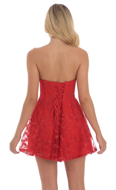 Red hoco dress