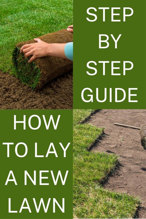 Save money and lay your new lawn yourself! As a professional landscape gardener, I'll be the first to say that any hands-on person can lay new turf, giving your garden that fresh lawn it deserves. Here's my full guide on how to lay turf yourself. #garden #lawn #turf #grass How To Lay Grass Lawn, How To Lay Turf Landscaping, How To Lay Turf, Lawn Grass Types, Mowing Business, Laying Artificial Grass, Lawn Mowing Business, Garden Turf, Fake Lawn