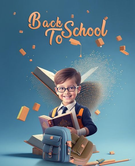 School Ads Design, School Creative Post, Back To School Social Media Design, School Post Design, Back To School Ads, School Social Media Post, School Ads, School Social Media, Stationery Store Design