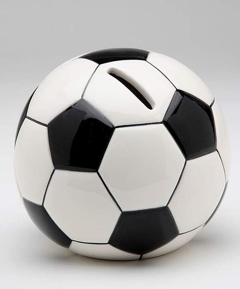 Soccer Ball Ceramic Bank  #ad Soccer Bedroom, Soccer Room, Soccer Girl Problems, Toddler Boy Gifts, Soccer Outfits, Ball Decorations, Girls Soccer, Soccer Girl, Coin Bank