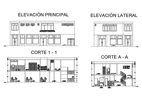 Two Story Office, Office Elevation, Basement Car Parking, Corporate Office Building, Sectional Elevation, Corporate Building, 3d Architect, Building Layout, Types Of Architecture