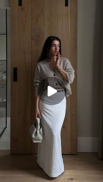 devoguettes on Instagram: "White skirts are for Spring🕊️
@sherienboni 

Volume skirt #zara 4043/040
Long skirt #kookai 

Similar skirts
zara 2679/371
massimodutti 5200/520
mango 67050397
hm 1227638002

#inspofashion #streetstyle #springiscoming #fashionreels #whiteskirt #minimalstyle #effortlesschic #devoguettesinspo" Volume Skirt, Instagram White, Zara Skirts, Spring Is Coming, Effortless Chic, White Skirts, Minimal Fashion, Long Skirt, Mango