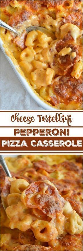 Cheese Tortellini Pepperoni Pizza Casserole Pepperoni Pizza Casserole Recipe, Pepperoni Pizza Casserole, Pizza Casserole Recipe, Recipe Casserole, Pizza Casserole, Skillet Dinners, Cheese Tortellini, Pasta Bowl, Macaroni Cheese