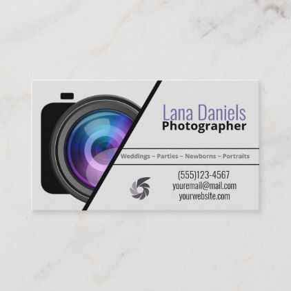 Professional Photography Lens Business Card Photography Studio Visiting Card Design, Photography Business Cards Ideas, Photography Visiting Cards Design, Photography Visiting Card, Photographer Business Card Design, Photography Name Logo, Photo Studio Design, Camera Logos Design, Photography Business Cards Template