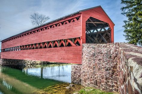 1. Sachs Covered Bridge, Gettysburg Bushkill Falls, Gettysburg Battlefield, Gettysburg National Military Park, Jim Thorpe, Pennsylvania Travel, Western Pennsylvania, Battle Of Gettysburg, Pocono Mountains, Honeymoon Places