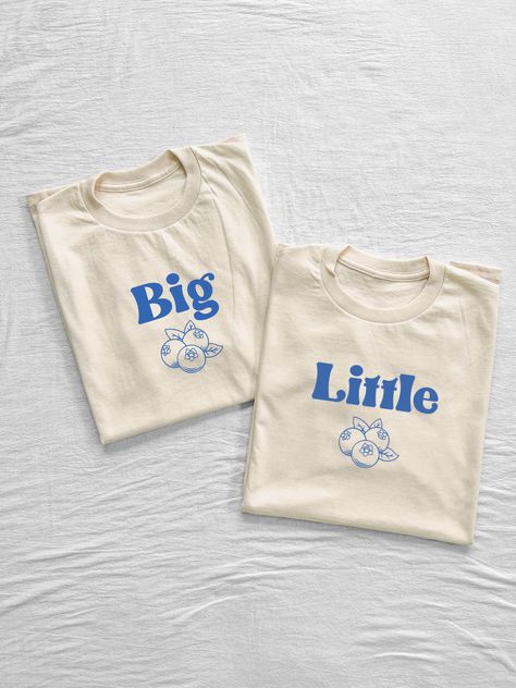 Big/little Baskets, Crop Tanks, Big Little Shirts, Big Lil, Sorority Big Little, Big Little Reveal, Baby Tees, Freshly Picked, Little Designs