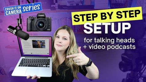 Transform your videos with Meredith's expert guide! Optimize your talking head video setup effortlessly for pro-quality content! Video Podcast Setup, Podcast Equipment, Podcast Setup, Youtube Setup, Jump Cut, News Microphone, Video Podcast, Crush It, Talking Heads