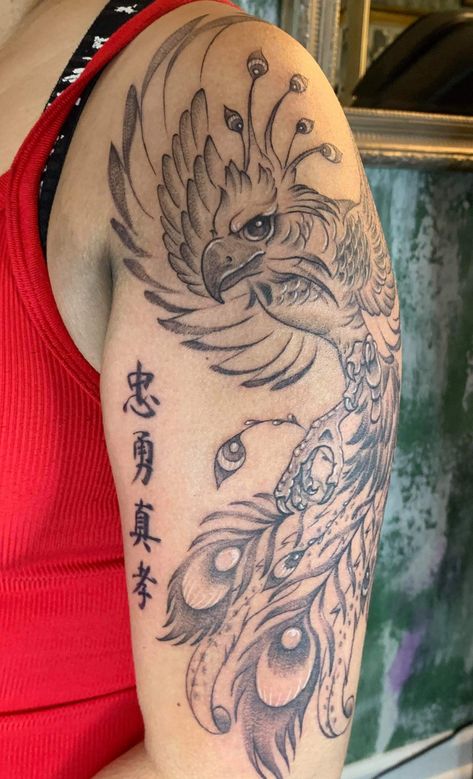 Loyal Brave True, Ink Therapy, Family Tattoo, Phoenix Tattoo, Tatting, Brave, Phoenix, Tattoo Ideas, Tattoos