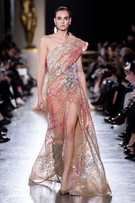 See Every Look from Elie Saab's Spring 2019 Couture Collection | Fashionista 2019 Couture, Ellie Saab, Elie Saab Spring, Elie Saab Couture, Collection Couture, Narciso Rodriguez, Couture Gowns, Elie Saab, Couture Collection