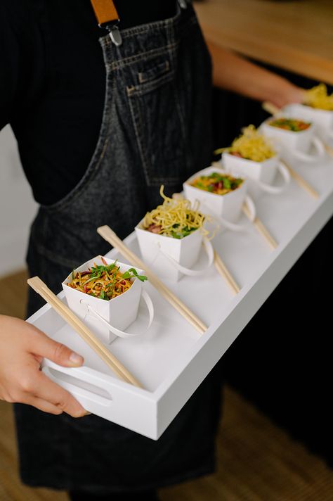 Thai Wedding Food, Thai Food Wedding, Gochujang Dressing, Beef Egg Noodles, Korean Spicy Noodles, Party Food Catering, Gastronomic Food, Luxury Catering, Cucumber Kimchi