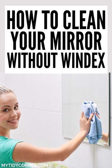 Cleaning Mirrors Without Streaks, Clean Mirrors, Mirror Cleaner, Homemade Cleaning, How To Clean Mirrors, Free Mirror, Cool Mirrors, Diy Cleaners, Cleaners Homemade