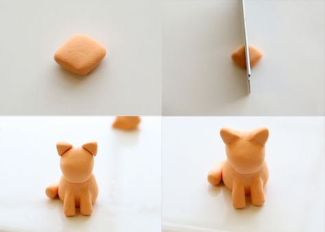 I'm so excited to share this adorable Polymer Clay Kitty Tutorial with you! This little kitty's name is Creamsicle, and she's a cute little friend to make. Cute Polymer Clay Ideas Animals, Clay Cat Easy Step By Step, How To Make A Cat Out Of Clay, Polymer Clay Miniatures Animals, Cat Clay Tutorial, Mini Polymer Clay Animals, How To Make A Clay Cat, Mini Clay Cat, Air Dry Clay Cat Easy