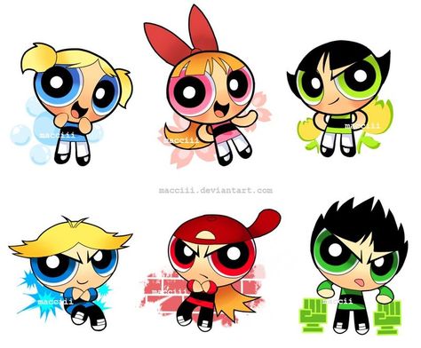 Kindergarten by macciii on DeviantArt Powerpuff Boys, برج الميزان, Powerpuff Girls Cartoon, Super Nana, Powerpuff Girls Wallpaper, Powerpuff Girls Fanart, Rowdyruff Boys, Ppg And Rrb, Powerpuff Girl