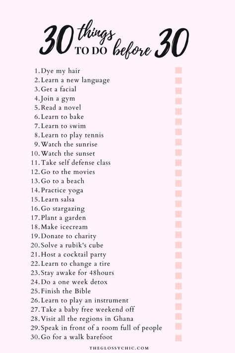 30 things to do before 30 List Of Things To Learn, 30 Days Of New Things To Try, New Things To Learn List, Things I’ve Done List, 2023 Things To Do, Things To Do Throughout The Day, Adventures To Do, Doing New Things, Things To Do Before Traveling