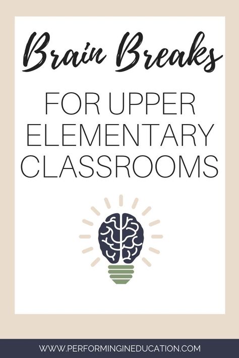 Brain Break Upper Elementary, Games For Upper Elementary, Brain Breaks For Upper Elementary, Fifth Grade Brain Breaks, Fun Brain Breaks For Kids, Middle School Brain Breaks, Brain Breaks Preschool, Elementary Brain Breaks, Brain Break Games