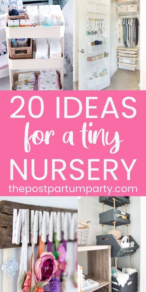 #nurserydecor #ikeanursery #nurseryideas #babyboyroom Tiny Nursery Closet, Baby Nirsey Ideas, Small Baby Space, Small Space Nursery Organization, Small Space Baby Clothes Storage, Storage For Small Nursery, Nursery Space Saving Ideas, Setting Up A Nursery, Storage Ideas For Small Nursery